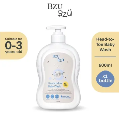 BZU BZU Head to Toe Baby Wash (600ml / Value Set / 3 Bottle/ 6 Bottle)