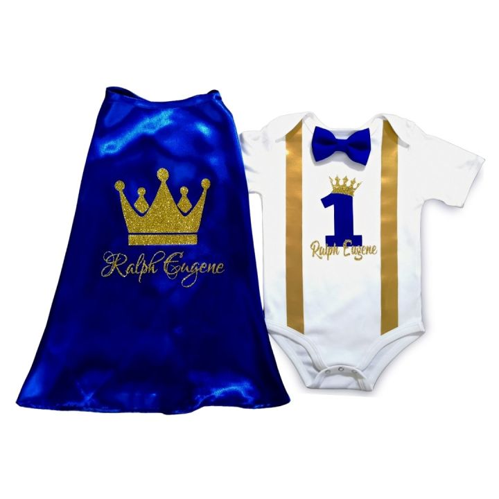 Little Prince 1st Birthday Costume Custom Name Top Cape Little Prince Baby Boy Costume Baby Onesies PH Lazada PH