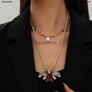 [COD] Beaution Vintage Metal Animals Design Imitation Drop Earrings Necklace For Women Fashion Jewelry Holiday Party Gifts