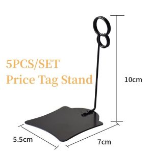 5Pcs/set Tabletop Metal Price Tag Stand10CM Cake Bread Price Label Holder For Supermarket Shop