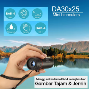 PROMO TERBARU LUNA Teropong Monocular Jarak Jauh Siang Malam Zoom Telescope Compact 10X BAK4 - 579