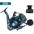 Daiwa Original Metal Fishing Reel 14+1 Bearings Spinning Reel 1000-7000  Deep Cup Backlash-free Braking System Fishing Reel