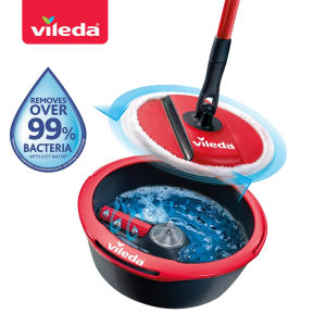 Vileda Spin & Clean วิเลดา ถังปั่นสปินแอนด์คลีน ไม้ม็อบ ถังปั่น ทำความสะอาดตอนปั่น ไม้ม๊อบ ม๊อบ ผ้าม็อบ ไม้ถูพื้น ถังปั่นถูพื้น