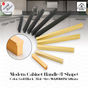 Modern Kitchen Hardware: European Style Gold Black Cabinet Door Handle