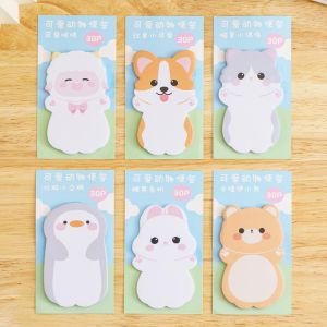 【Hot Sale】6 Books Cartoon Pet Style Sticky Notes School Office Tearable Memo Paper Set