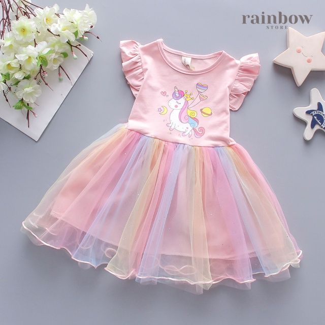 Princess Unicorn Dress mesh Pony Tutu Princess Dress 💗READY STOCK 💗 ...