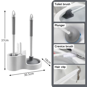 360 ° No Dead Angle No Punching Wall-Mounted Toilet Brush Toilet Squatting Toilet Cleaning brush