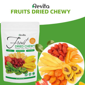 Revito Mixed Dried Fruit Snack - Vegan Low Sugar Cholesterol Free Mixed Fruit Health Snack Pack - 80g