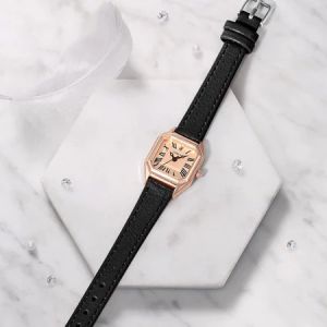 Luckyfox Jam Tangan Wanita Korea Antik Anti Air Tali Kulit Jam Tangan Cewek (FREE BOX) COD ROMAWI