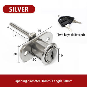 Cabinet Drawer Lock With 2 Keys Mailbox Drawer Cupboard Locker Lock Security Office Easy Installation Kunci Laci 抽屉柜锁