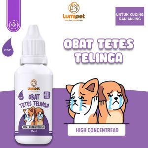 Lumipet Tetes Telinga Pembersih & Penghilang Infeksi Radang Gatal dan Bau Tidak Sedap Kuping Kucing dan Anjing