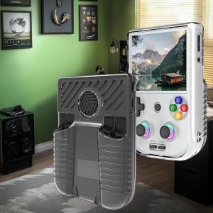 YAFEN 1Pcs Anti-Scratch Anti-fall Storage Cover Case For Anbernic RG406V TPU Case Transparent Console Protective Cover