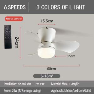 SG In Stock-6-Speed Ceiling Fan Lampu Kipas Atap bedroom Exhaust Fan 3-Color Ceiling Fan Light