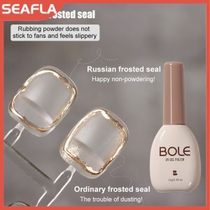 SeaFlaker | BOLE Russian Style Frosted Nail Gel Seal Layer Non Stick Magic Mirror Powder Manicure Suede Matte Nail Glue Phototherapy Glue