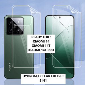 XIAOMI 15 XIAOMI 15 ULTRA XIAOMI 14 XIAOMI 14T XIAOMI 14T PRO XIAOMI 13T XIAOMI 13 13 LITE 13 PRO FULLSET 2IN1 HYDROGEL CLEAR BENING BAGIAN LAYAR DAN BELAKANG