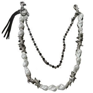Elegant Men Pearls and Alloy Waist Chain Stylish Waist Belt Suitable for Enhancing Outfits at Various Occasions