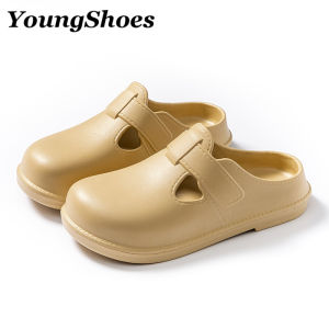รองเท้าแตะหัวโตแฟชั่นสำหรับผู้หญิง YoungShoes แบบใหม่ กันลื่น/กันน้ำ พร้อมพีวีซี/หนังเทียม แฟชั่นสปอร์ตทิฟ