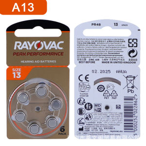Pin Máy Trợ Thính Rayovac PR48(13) / PR41(312) / PR70(10) / PR44(675) 145V Vỉ 6 Viên