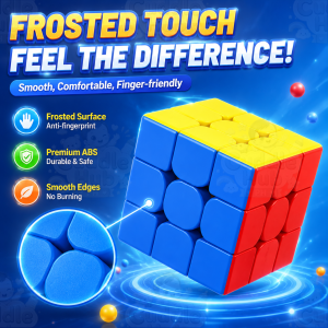 BUY 1 TAKE 2  Speed ​​Cube Toy Stickerless 3x3x3 ABS Material Frosted Texture Sturdy And Durable Ultra-Smooth Professional-Grade Educational Toy Suitable For Children And Adults Perfect Gift