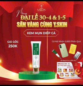 Kem mụn diếp cá Yskin hỗ trợ giảm mụn size 20gr