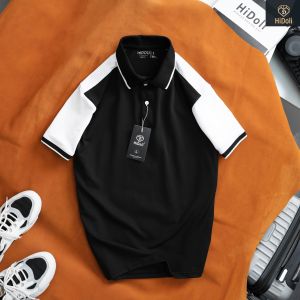 Áo Thun Nam Polo thiết kế SỌC VAI chất liệu vải cotton cá sấu mềm mịn thoáng mát tay ngắn sang trọng MANXURY 02