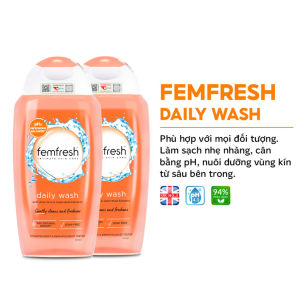 [Chính Hãng] Dung dịch vệ sinh phụ nữ Femfresh Daily Intimate Wash 250ml Anh Quốc Kháng Khuẩn Cân Bằng pH Giảm Mùi Hôi