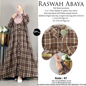 RASWAH ABAYA BY RATU MULABEES II GAMIS FLANEL SYARI PREMIUM|| DRESS PANJANG UNIK II GAMIS CANTIK II GAMIS ANGGUN II GAMIS LEBARAN II GAMIS PREMIUM II GAMIS ADEM II GAMIS SYARI II QUALITY PREMIUM II HIGH QUALITY II GAMIS BEST SELLER II GAMIS TRENDY