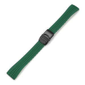 Zhangeer đồng hồ Silicon độ bền kéo cao tháo nhanh 20mm 22mm Dây đeo bằng thép không gỉ khóa gấp Đồng hồ chống nước dây đeo đồng hồ phổ quát Phụ Kiện Vòng đeo tay kèm dụng cụ