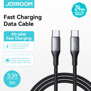 JOYROOM S-A28 Flash Series 60W Type C to Type C Cable 1m/Cable Type C Fast Charging For Phone/480Mbps Nylon Braided