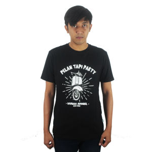 Kaos Pria Distro Simple Keren Bamboo Apparel Pelan Tapi Party