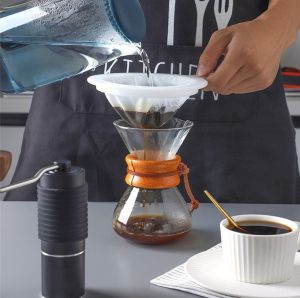 400Mesh Kitchen Ultra-fine Mesh Strainer Kitchen Nylon Mesh Filter Spoon Suitable for Soy Milk Coffee Milk Yogurt