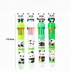💎💫GROCELY💫💎 PULPEN 10 COLOR IN 1 / PULPEN 10 WARNA MOTIF PANDA FUBAO 3D / PULPEN MEKANIK 10 WARNA MOTIF PANDA