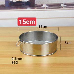 Rây Bột Inox 304 HÀNG ĐẸP Lỗ Mịn Nhỏ Có Móc Treo Được Gia Công Chắc Chắc Bền Sàng Lọc Các Loại Bột Lược Rau