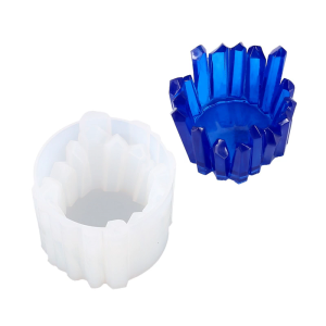 แม่พิมพ์ซิลิโคนที่ปลอดภัยสำหรับผู้ถือและเครื่องมือทำด้วยมือกล่องเก็บของใช้ซ้ำได้สำหรับงานออกแบบงานศิลปะ