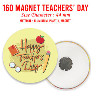 Magnet Tempelan Kulkas Seri Guru Happy Teacher Day Aneka Motif Souvenir Kado Kenang Kenangan Guru Perpisahan