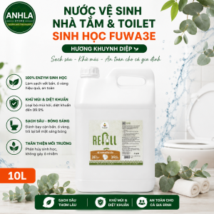 Nước Vệ Sinh Nhà Tắm Toilet Sinh Học Fuwa3e Chai 500ml Hương Khuynh Diệp Ko Hóa Chất Độc Hại