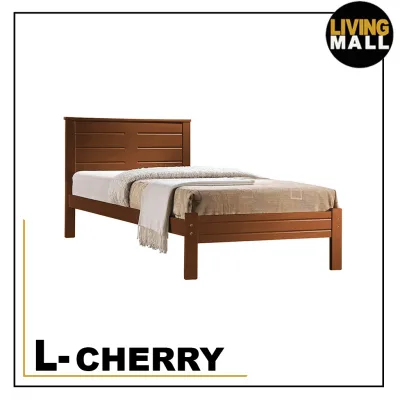 Living Mall Solid Wooden Bed Frame Flat Plywood Base In Single/Super Single Size