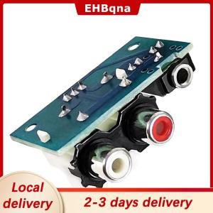 [COD]  HOT SALE Ship within 24 hours 3.5MM Audio Socket Dual AV Lotus Socket Input To XH2.54-3P Output Adapter Small Board For Audio Cable RCA Lotus Socket