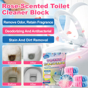 Rose Scent Toilet Bowl Cleaner Tablets for All Year Round Universal for Adults and Families Odor Eliminating ResidueFree LongLasting Fragrance