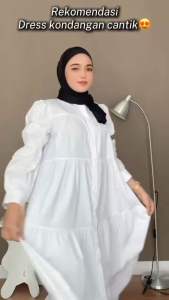 LEONNA Ji-Nan Dress Gamis Panjang: Gaun Wanita Kondangan Premium Korean Style