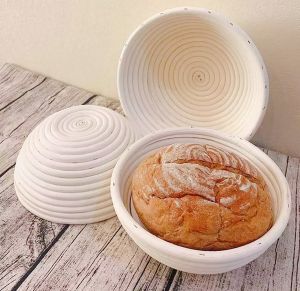 Specool® Banneton/Sourdough Bread Proofing Basket With Cloth Liner Round/Oval Natural Rattan Fermentation Basket