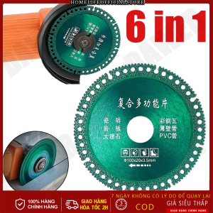 【 Rẻ】Đĩa Cắt Kim Cương 6 Trong 1 Đa Năng Màu Sắc Xinh Xắn Lưỡi Cưa 100mm Siêu Mỏng Dùng Cắt Gạch Men / Gỗ / Đá Hoa Cương
