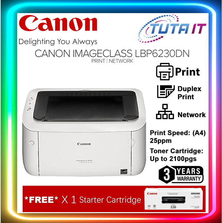 Canon Imageclass Lbp6230dn Auto Duplex With Network Laserjet Printer Lazada 2789