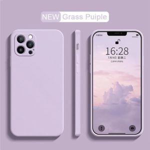 For iPhone X XS XR 7 8 Plus SE 2020 2022 Square Soft TPU Camera Full Protection Case