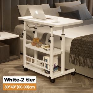 【Local Shipment】2 Tier Study Table Movable Bedside Table Computer Desk Tables