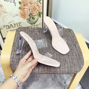 Guốc cao gót 7p  dép cao gót  7cm quai trong hàn quốc dễ đeo cực đẹp full box