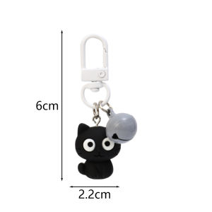 2 cái hoạt hình vải nhung đuôi dài mèo Keychain dễ thương mềm Mèo Nhồi bông ba lô búp bê mặt dây chuyền Kawaii lông Búp Bê Móc treo chìa khóa xe Túi tự làm trang trí