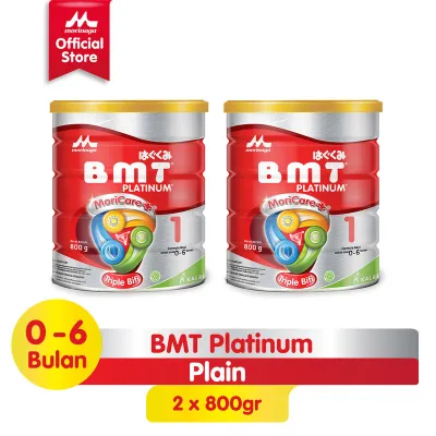 Paket 2 pcs Morinaga BMT Platinum Formula Bayi Usia 0-6 Bulan 800g