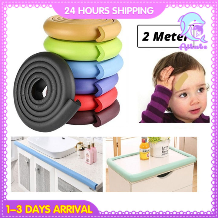 Baby Edge Protector Color 2 Meter Baby Edge Protector Soft Rubber Hurt Prevention Edge Corner ...