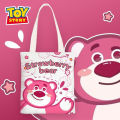 Cute Loopy Strawberry Bear Chiikawa Student Tuition Bag Tote Bag Cartoon Canvas Beg Shoulder School Bag Oxford Cloth Tuisyen Beg Murah Loopy小海狸草莓熊帆布单肩包大容量. 
